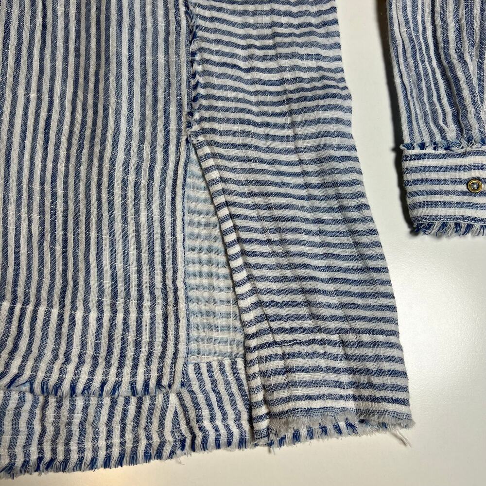 Sundance NWT Women's Trouvaille Tunic Boho Top Striped Coastal Coverup Size XL - Picture 15 of 16